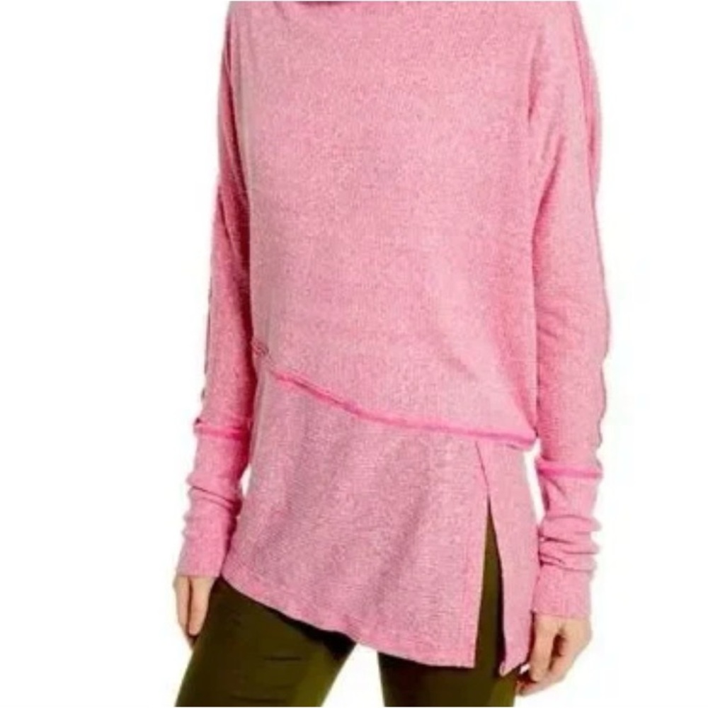 WE THE FREE Free People London Town Assymetrical Long Sleeve Top Tunic Small - Picture 2 of 9